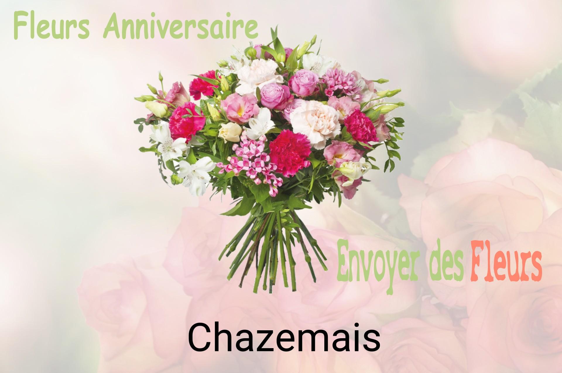 Bouquet de fleurs d’anniversaire livré à Chazemais